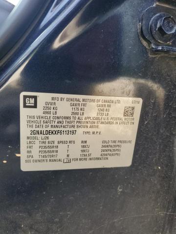 2015 CHEVROLET EQUINOX LT - 2GNALDEKXF6113197