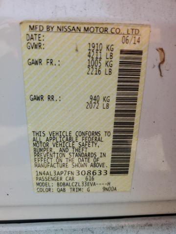 2015 NISSAN ALTIMA 2.5 - 1N4AL3AP7FN308633