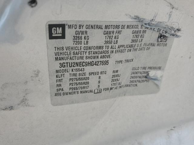 2017 GMC SIERRA K15 - 3GTU2NEC9HG427695