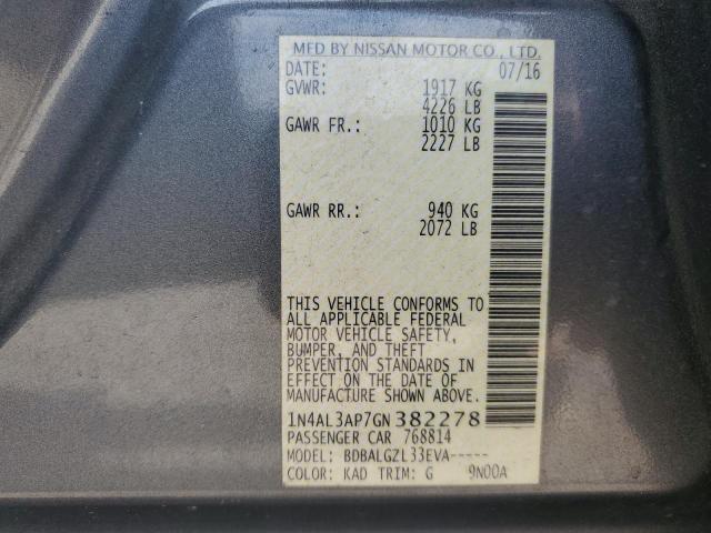 2016 NISSAN ALTIMA 2.5 - 1N4AL3AP7GN382278