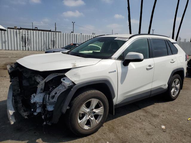 TOYOTA RAV4 XLE 2020 white  hybrid engine JTMRWRFV0LD543486 photo #1