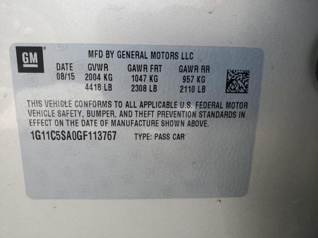 2016 CHEVROLET MALIBU LIM - 1G11C5SA0GF113767