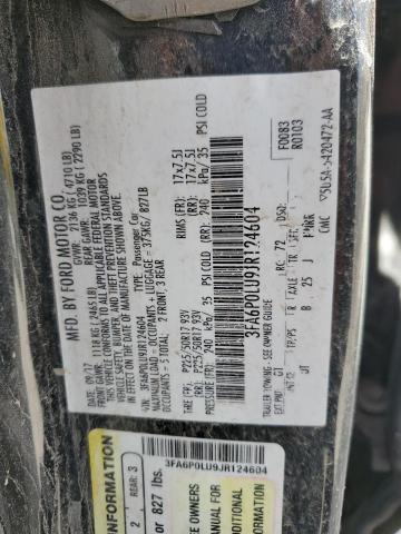 VIN 3FA6P0LU9JR124604 2018 Ford Fusion, Se Hybrid no.12