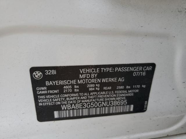 2016 BMW 328 XI SUL - WBA8E3G50GNU38695