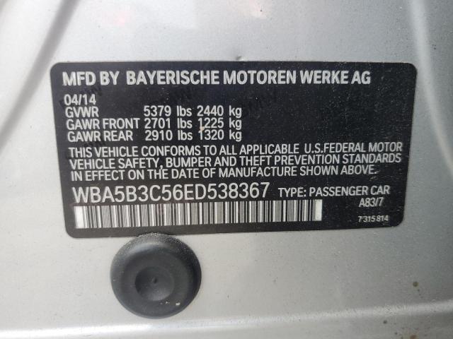 VIN WBA5B3C56ED538367 2014 BMW 5 Series, 535 XI no.12