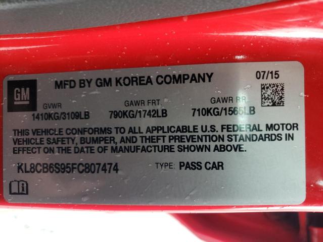 2015 CHEVROLET SPARK KL8CB6S95FC807474