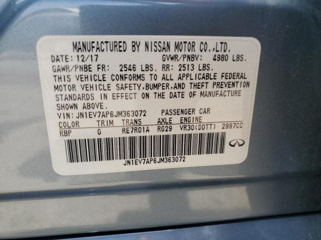 2018 INFINITI Q50 LUXE - JN1EV7AP6JM363072