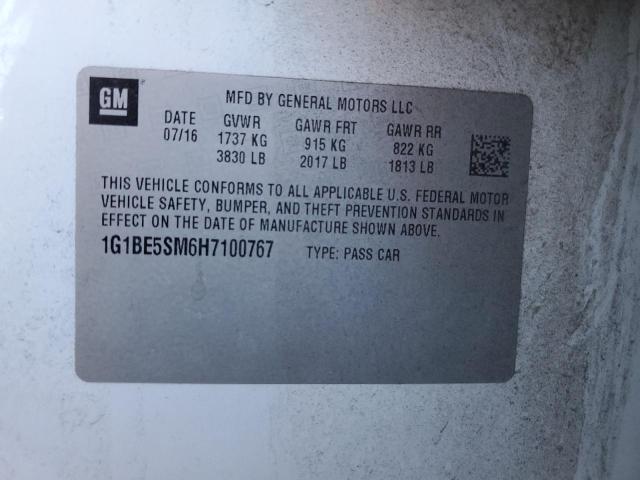 2017 CHEVROLET CRUZE LT - 1G1BE5SM6H7100767