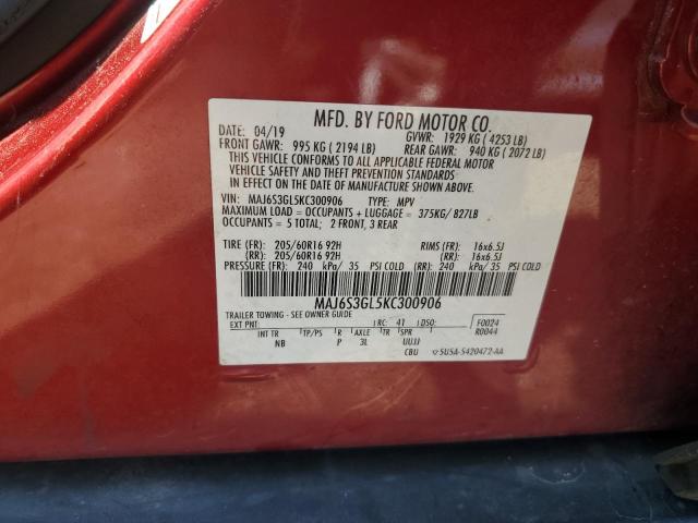 2019 FORD ECOSPORT S - MAJ6S3GL5KC300906