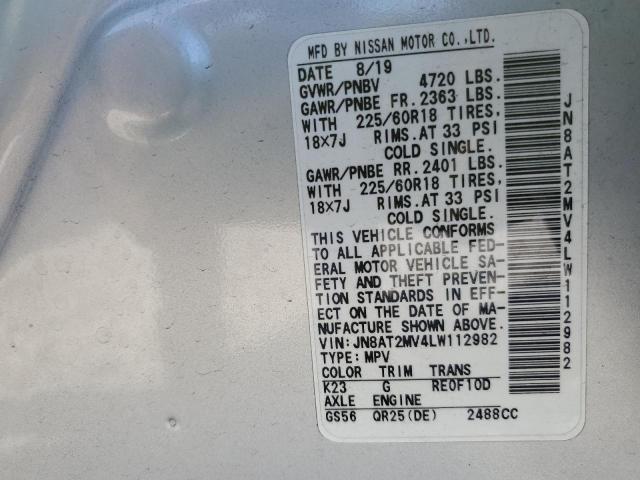 2020 NISSAN ROGUE S - JN8AT2MV4LW112982