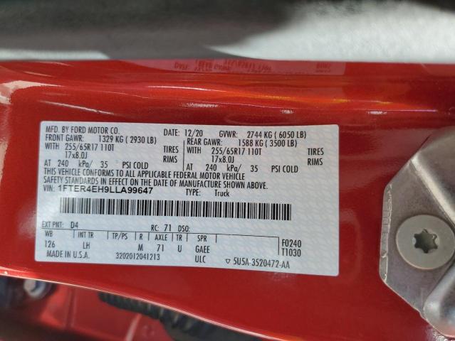 2020 FORD RANGER XL - 1FTER4EH9LLA99647