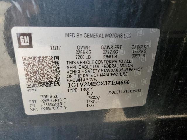 2018 GMC SIERRA K15 - 1GTV2MECXJZ194656