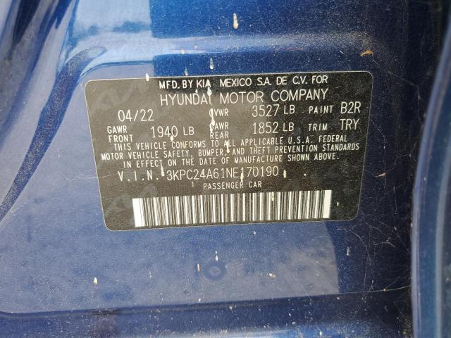 2022 HYUNDAI ACCENT SE - 3KPC24A61NE170190