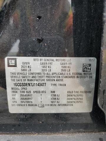 2018 CHEVROLET COLORADO Z - 1GCGSDEN7J1143477