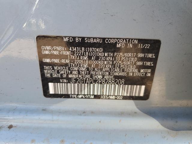 2023 SUBARU CROSSTREK - JF2GTAPC2P8288208