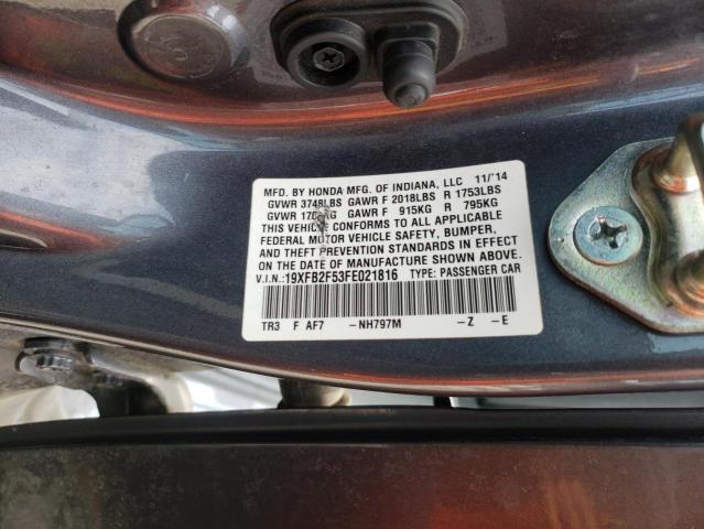 2015 HONDA CIVIC LX - 19XFB2F53FE021816