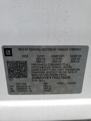 2019 CHEVROLET EQUINOX LT - 2GNAXVEX7K6176550
