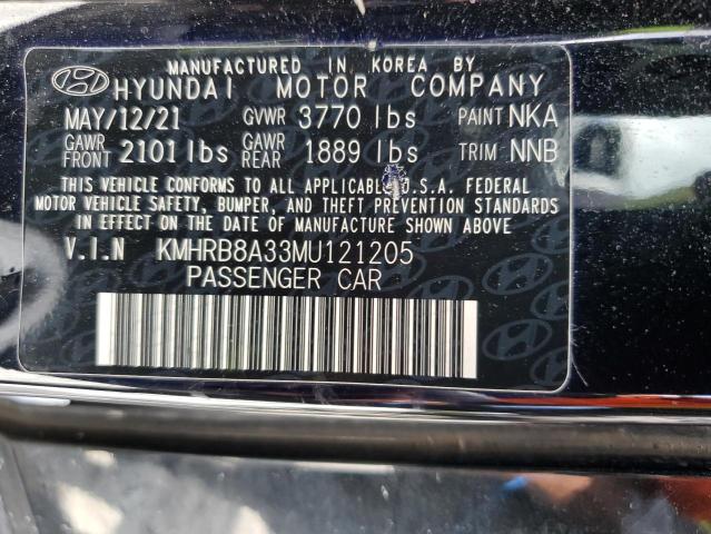 2021 HYUNDAI VENUE KMHRB8A33MU121205