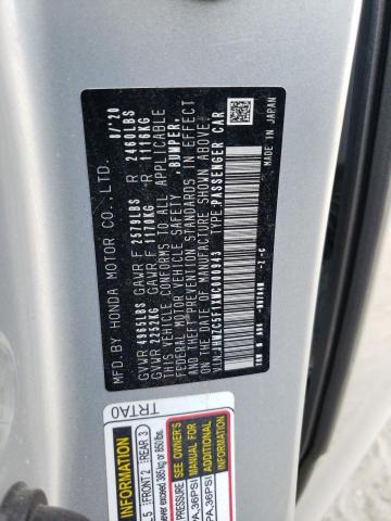 2021 HONDA CLARITY JHMZC5F1XMC000943