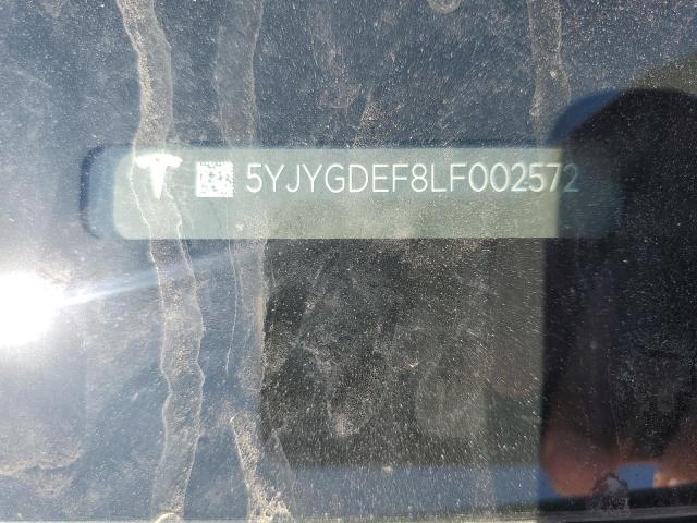 2020 TESLA MODEL Y - 5YJYGDEF8LF002572