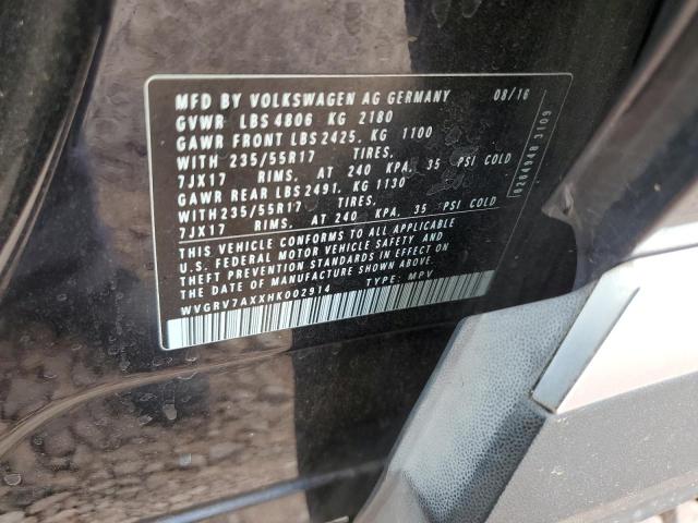 2017 VOLKSWAGEN TIGUAN WOL - WVGRV7AXXHK002914