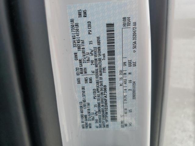 2022 FORD F150 SUPER - 1FTFW1ED8NFA73969