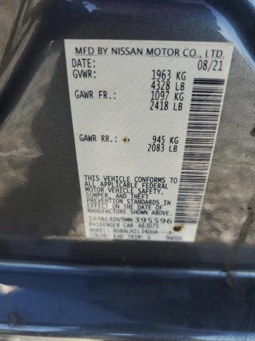 2021 NISSAN ALTIMA SV - 1N4BL4DV9MN395596