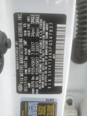 2015 KIA SORENTO LX - 5XYKT3A65FG547837