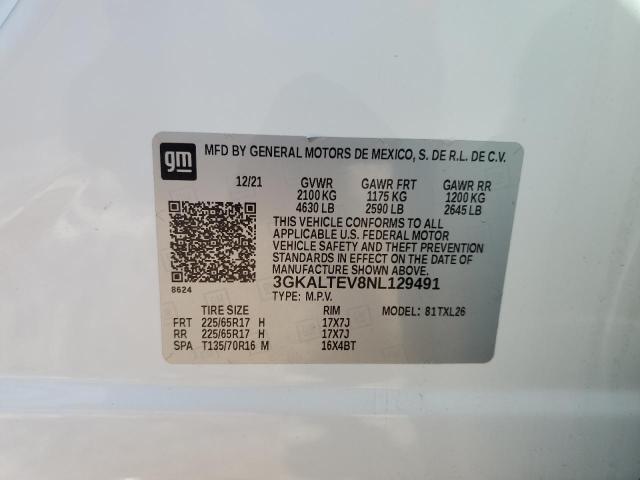 2022 GMC TERRAIN SL - 3GKALTEV8NL129491