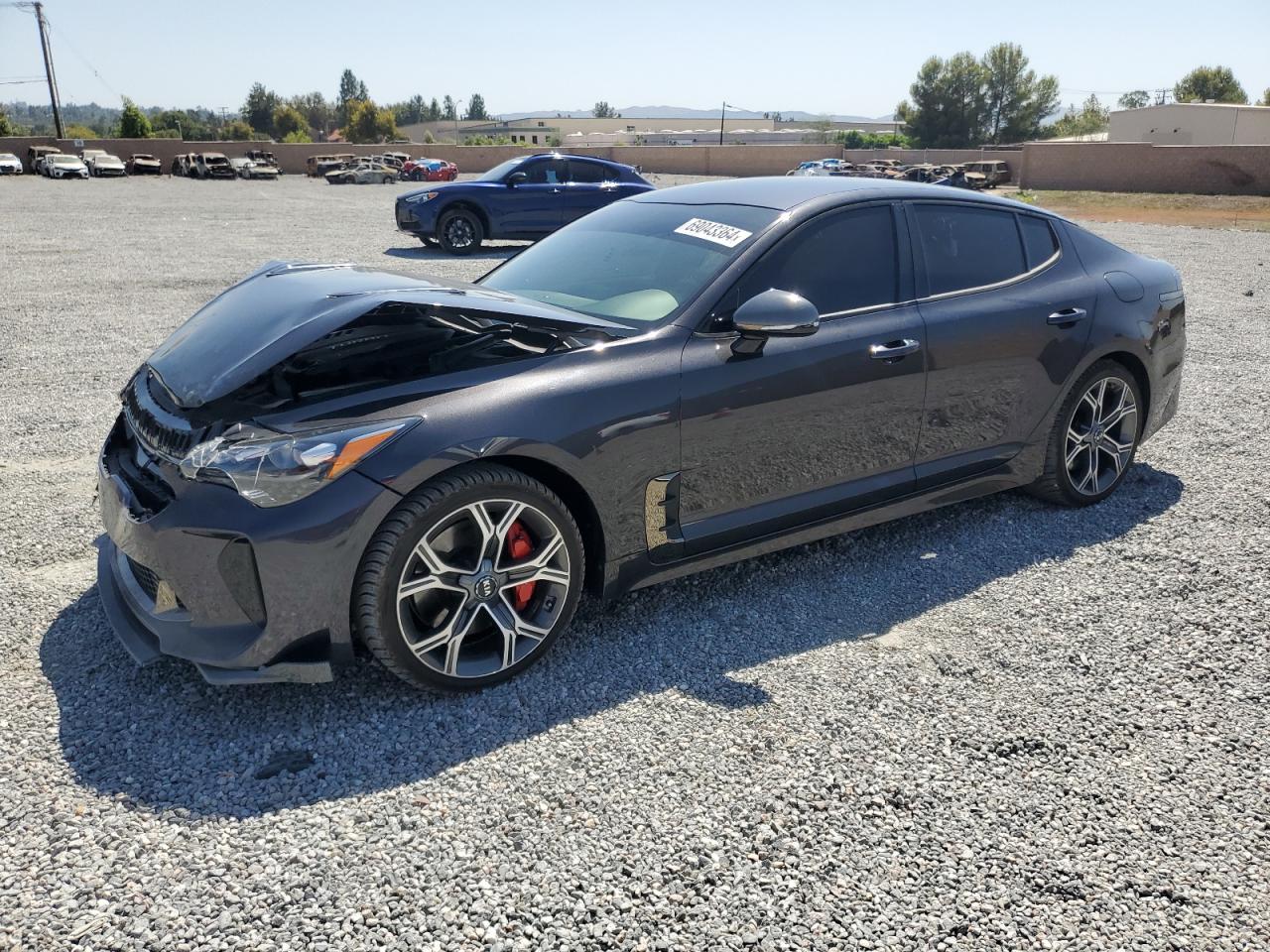 KIA STINGER GT 2021 charcoal  gas KNAE35LC6M6091744 photo #1