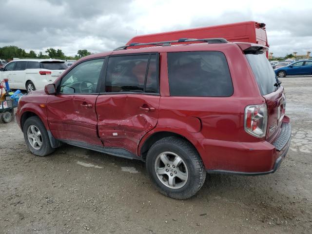 HONDA PILOT EX 2006 red  gas 5FNYF28556B005590 photo #3