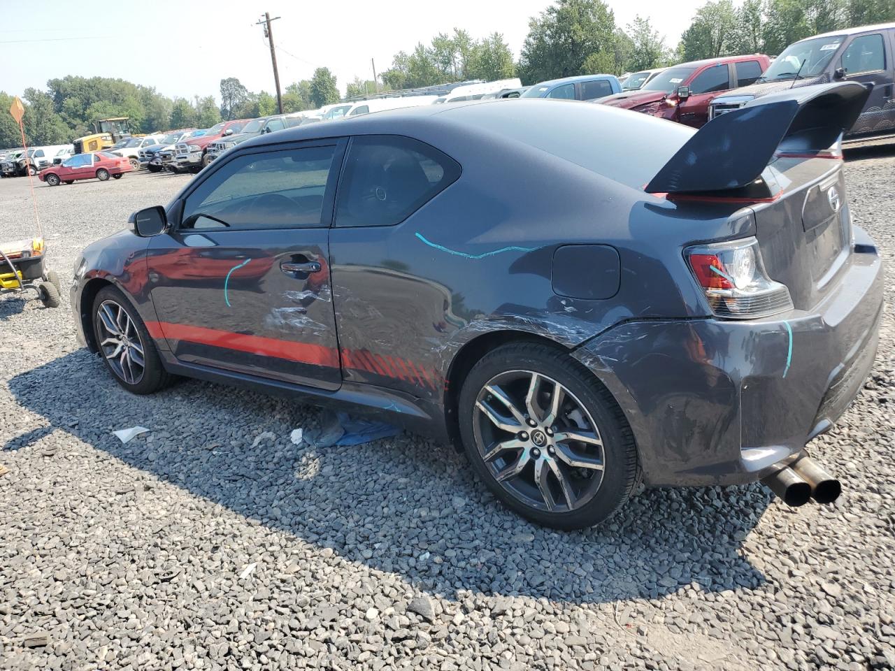 TOYOTA SCION TC 2015 charcoal  gas JTKJF5C76FJ002694 photo #3