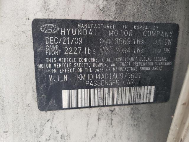2010 HYUNDAI ELANTRA BL - KMHDU4AD1AU979631