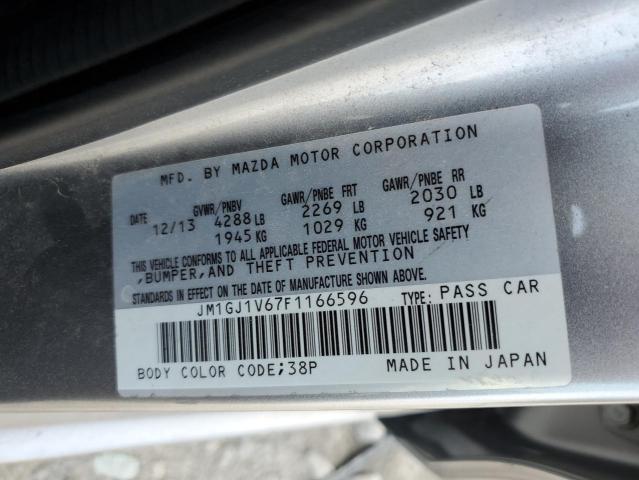 VIN JM1GJ1V67F1166596 2015 Mazda 6, Touring no.12