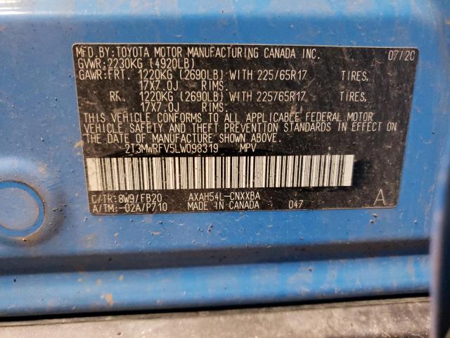 2020 TOYOTA RAV4 LE - 2T3MWRFV5LW098319