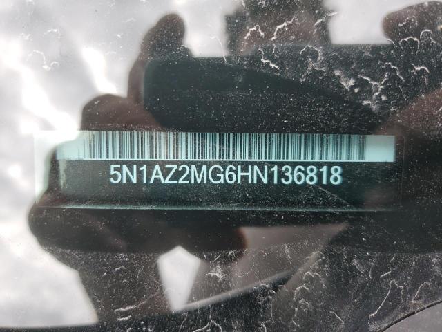 2017 NISSAN MURANO S - 5N1AZ2MG6HN136818
