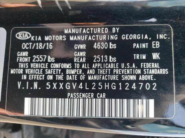 2017 KIA OPTIMA SXL 5XXGV4L25HG124702