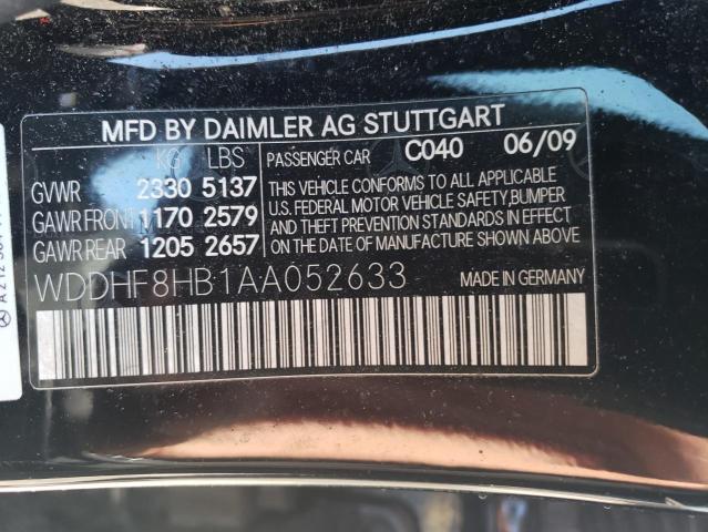 2010 MERCEDES-BENZ E 350 4MAT WDDHF8HB1AA052633  68838454