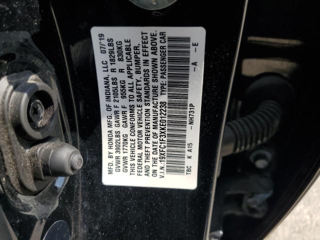 2019 HONDA CIVIC EX - 19XFC1F3XKE012238