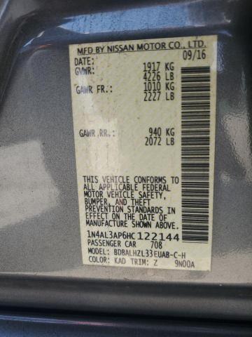 2017 NISSAN ALTIMA 2.5 - 1N4AL3AP6HC122144