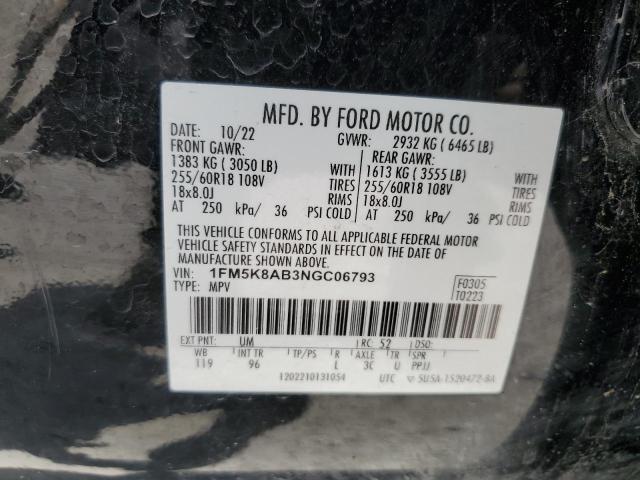 2022 FORD EXPLORER P 1FM5K8AB3NGC06793  69838674