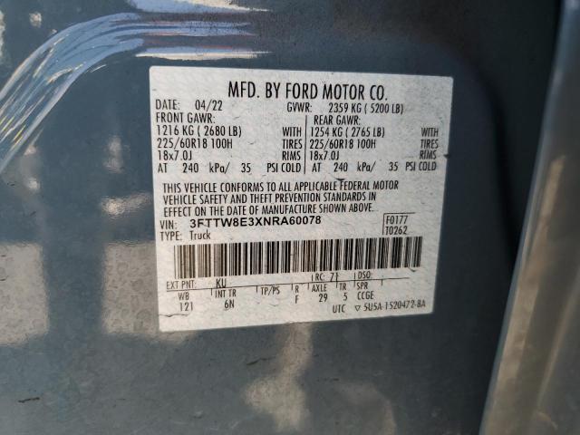 2022 FORD MAVERICK X 3FTTW8E3XNRA60078  67492824