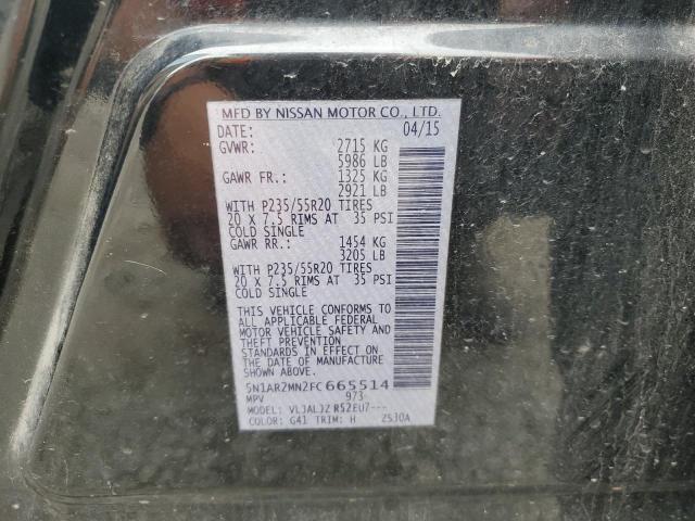 2015 NISSAN PATHFINDER - 5N1AR2MN2FC665514