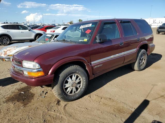 GMC JIMMY / EN 2000 burgundy  gas 1GKDT13W3Y2268110 photo #1