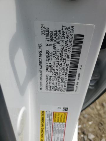 2021 HONDA ACCORD LX 1HGCV1F16MA055445  67892004