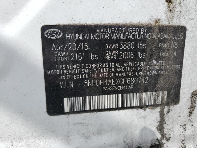 2016 HYUNDAI ELANTRA SE - 5NPDH4AEXGH680742