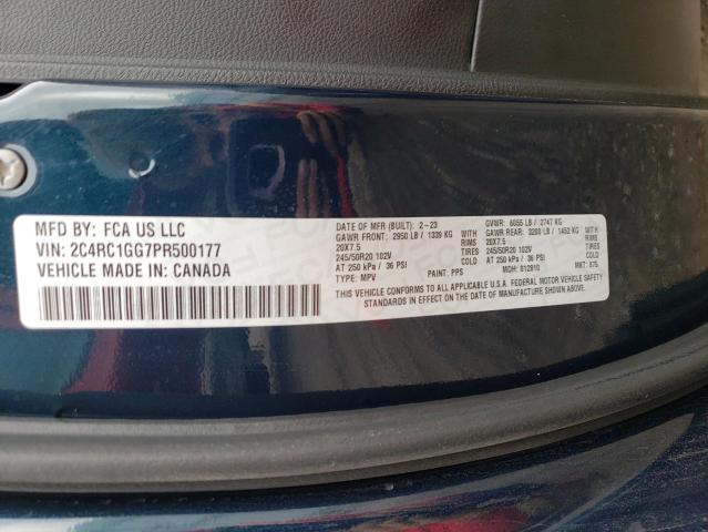 VIN 2C4RC1GG7PR500177 2023 Chrysler Pacifica, Limited no.13