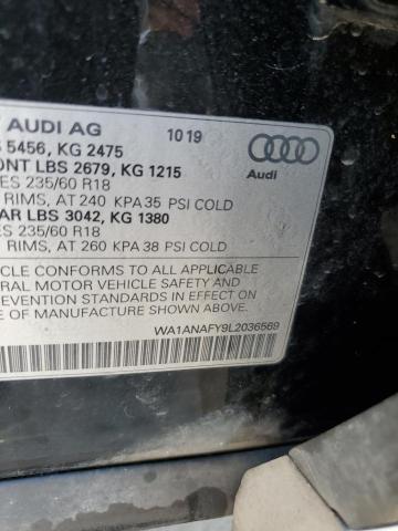 2020 AUDI Q5 PREMIUM WA1ANAFY9L2036569  66922434