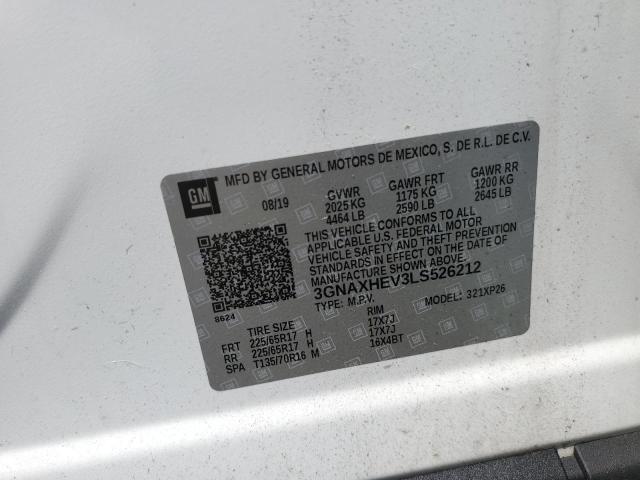 2020 CHEVROLET EQUINOX LS - 3GNAXHEV3LS526212