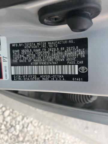 VIN 4T1BF1FK8EU747847 2014 Toyota Camry, L no.12